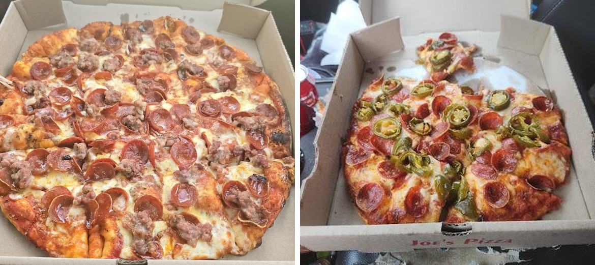 Joe's Pizza Menu